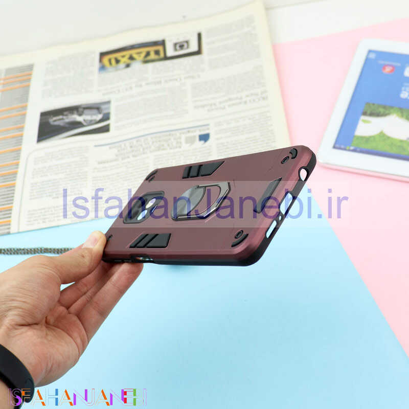 اصفهان جانبی-قاب ضد ضربه محافظ لنز دار هولدر دار بتمن Xiaomi Redmi Note 9s سری A