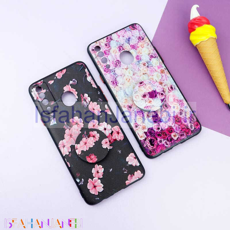 اصفهان جانبی-قاب فانتزی طرحدار دخترانه محافظ لنزدار + پاپ سوکت Samsung Galaxy A20s سری R