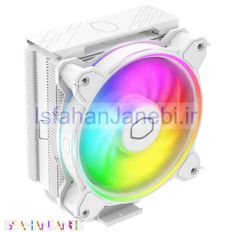 اصفهان جانبی-فن خنک کننده CPU کولر مستر Cooler Master Hyper 212 Halo White