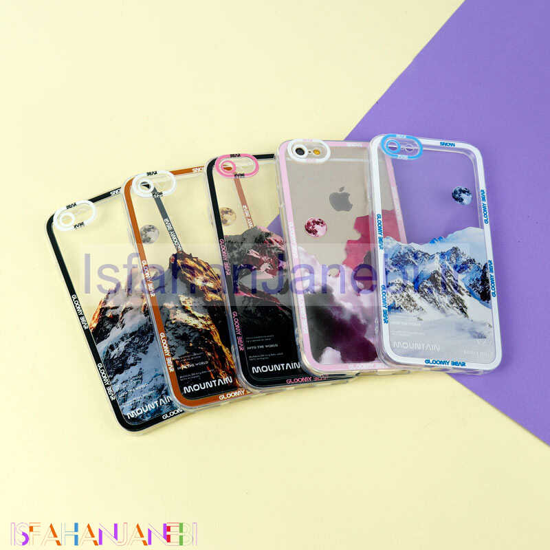 اصفهان جانبی-قاب ژله ای شفاف طرح کوهستان محافظ لنزدار iPhone 6s