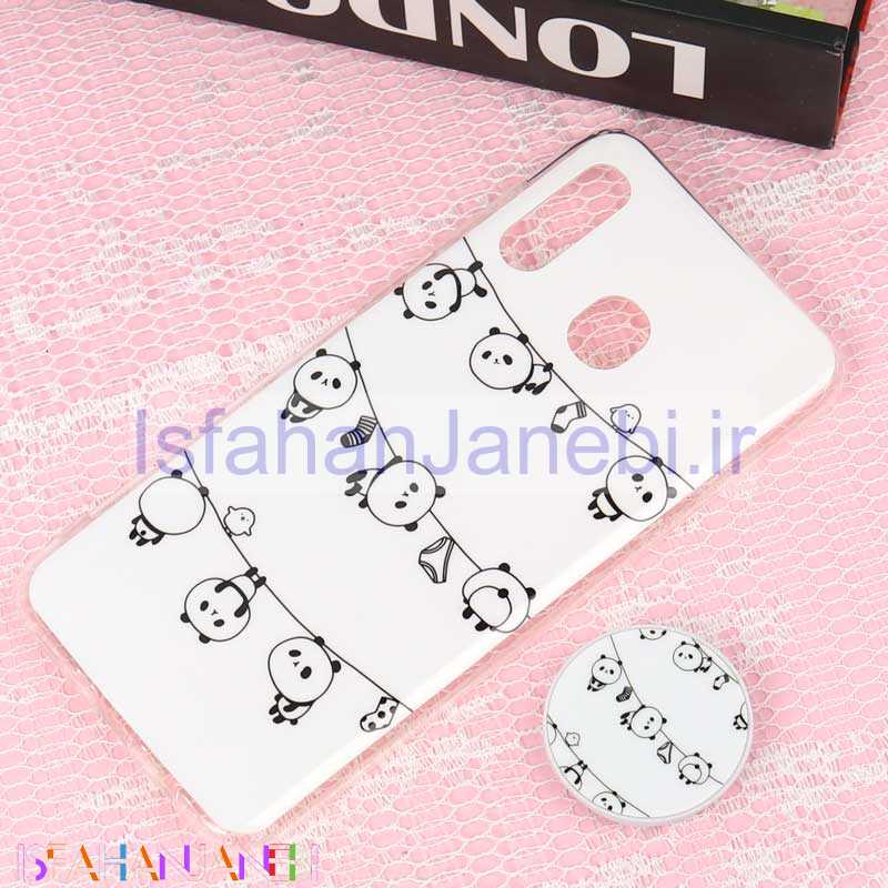اصفهان جانبی-قاب سوپر IMD دور شفاف پاپ سوکت دار Samsung A20/A30 پاندا