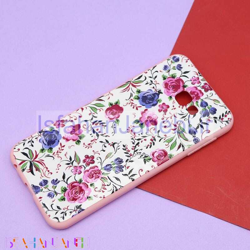 اصفهان جانبی-قاب فانتزی برجسته صورتی طرح گل سامسونگ J4 Plus