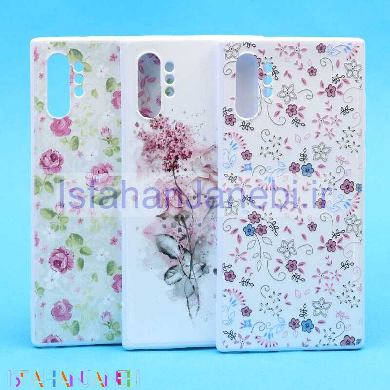 اصفهان جانبی-قاب فانتزی سفید طرح گل سامسونگ Note 10 Plus