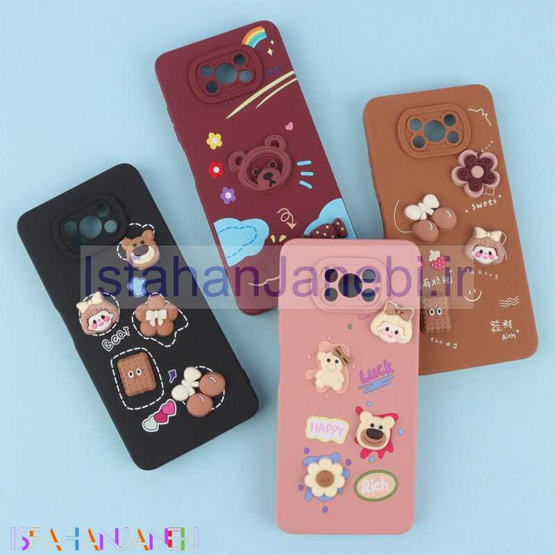 اصفهان جانبی-قاب فانتزی عروسکی Pro Camera محافظ لنزدار Xiaomi Poco X3 / X3 NFC / X3 pro کد 2
