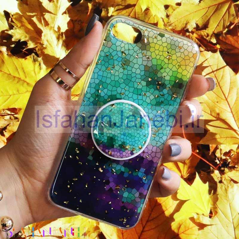 اصفهان جانبی-قاب رنگین کمانی پاپ سوکت دار خرچنگی کد9 آیفون 7/8