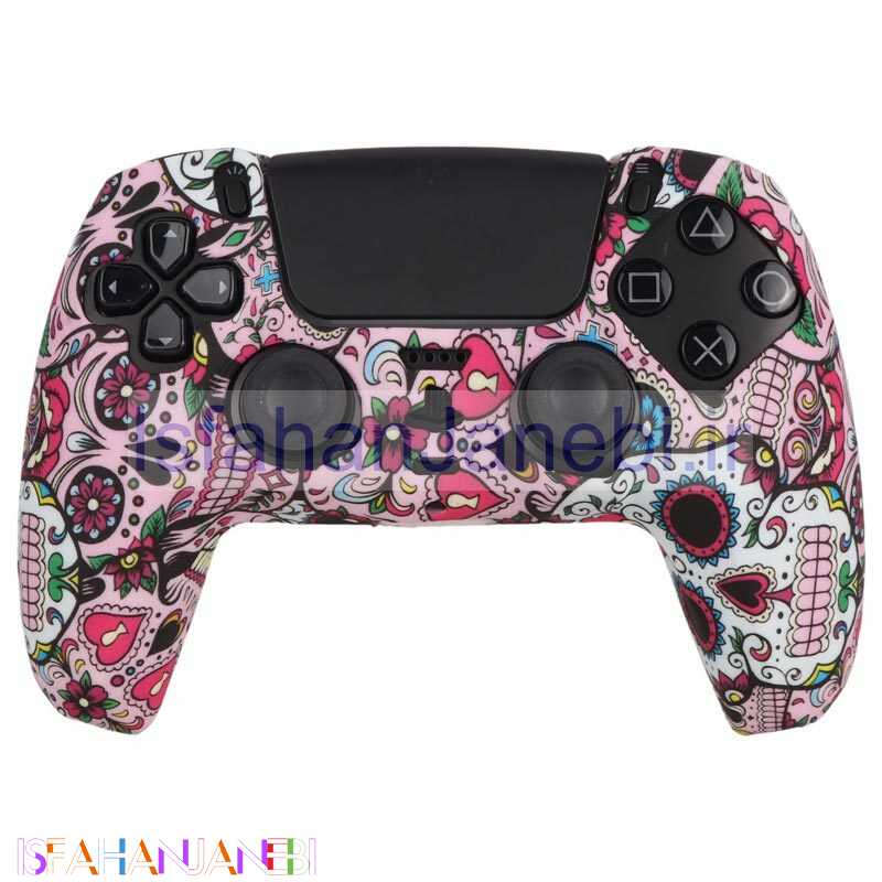 اصفهان جانبی-روکش دسته بازی PS5 طرح اسکلت گلدار کد 3