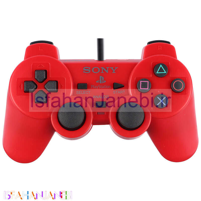 اصفهان جانبی-دسته بازی تک شوکدار Sony PS2 قرمز