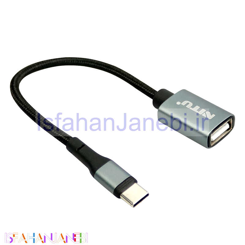 اصفهان جانبی-کابل تبدیل Nitu NT-CN18 OTG USB To Type-C