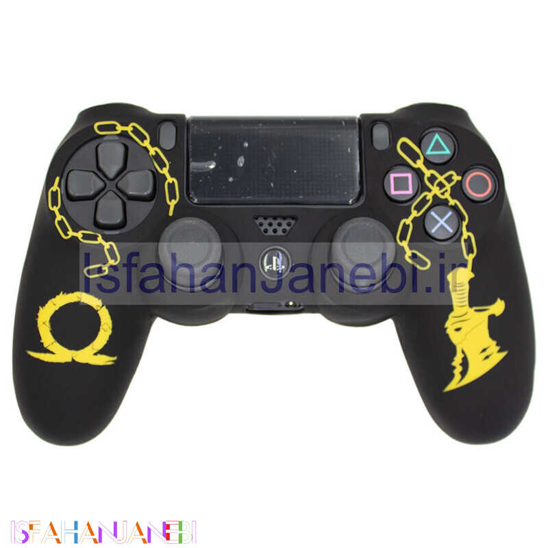 اصفهان جانبی-روکش دسته بازی PS4 طرح God Of War مشکی زرد