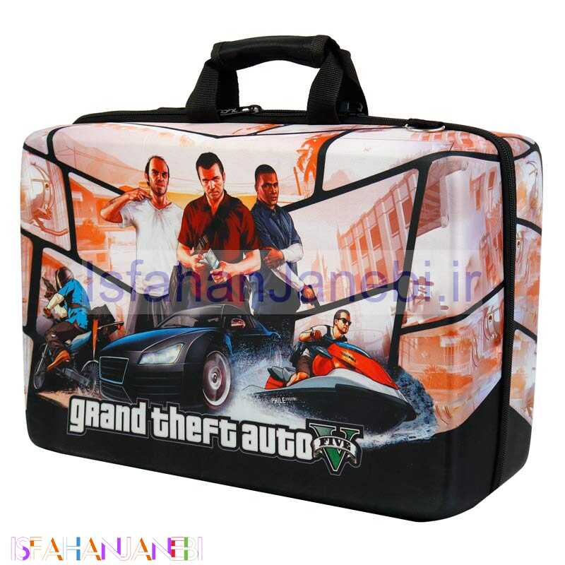 اصفهان جانبی-کیف کنسول بازی PS5 طرح 3 کارکتر GTA V