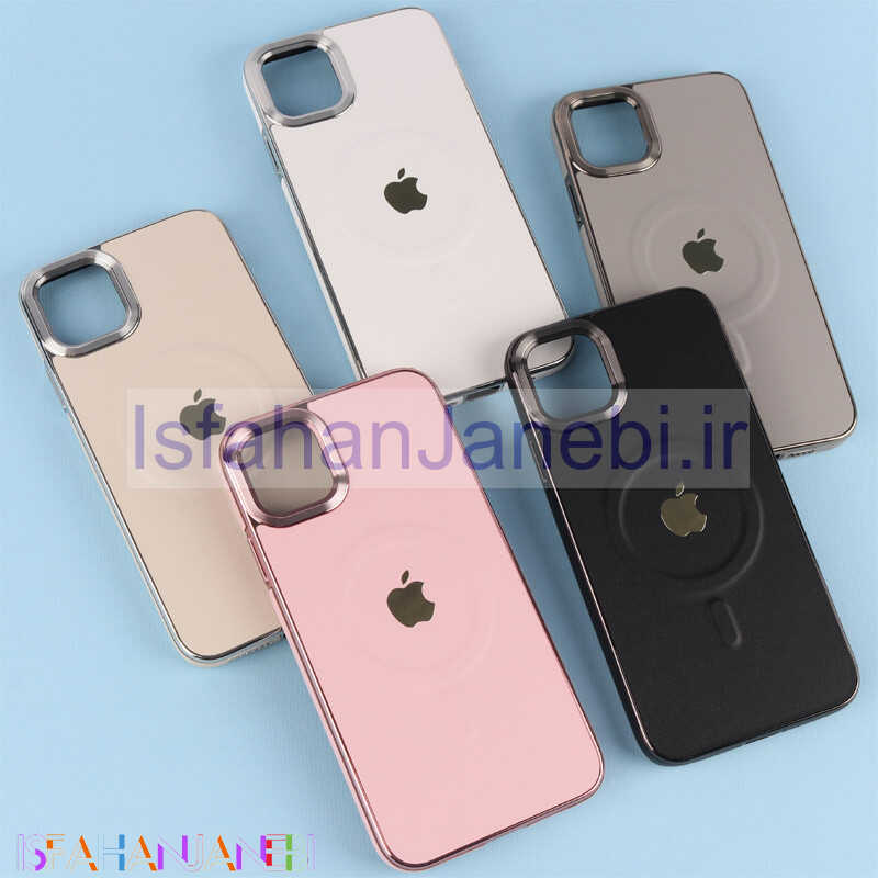 اصفهان جانبی-قاب چرمی مگ سیف آیفون iPhone 11 Pro Max دور لنز براق