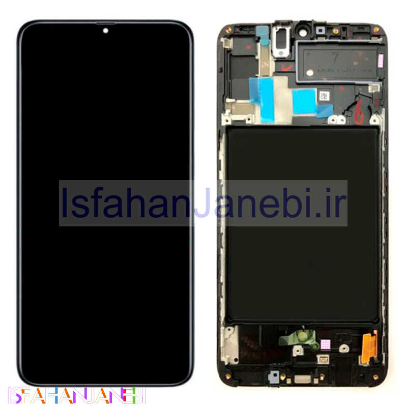 اصفهان جانبی-تاچ و ال سی دی اورجینال Samsung Galaxy A70 سرویس پک به همراه فریم