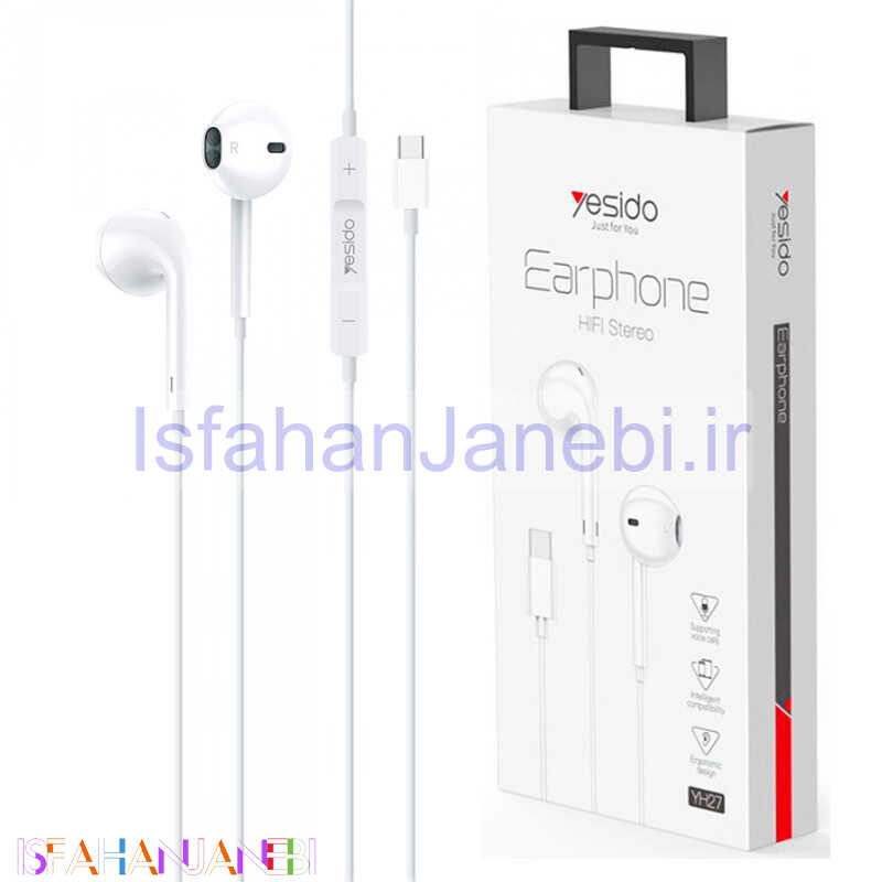 اصفهان جانبی-هندزفری Yesido YH27 Type-C