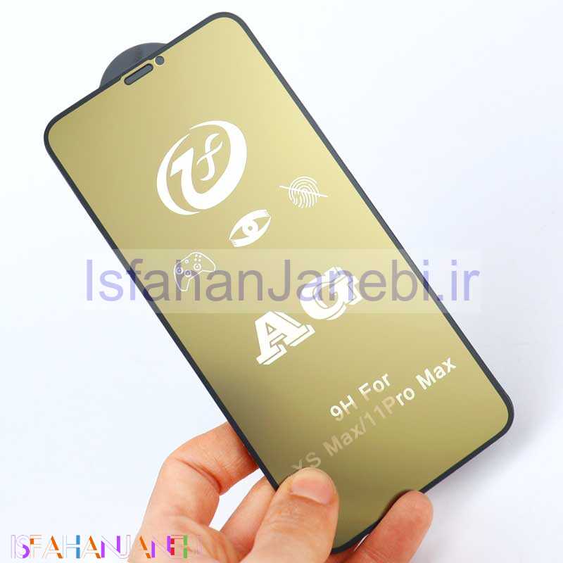 اصفهان جانبی-گلس مات iPhone 11 Pro Max طلایی