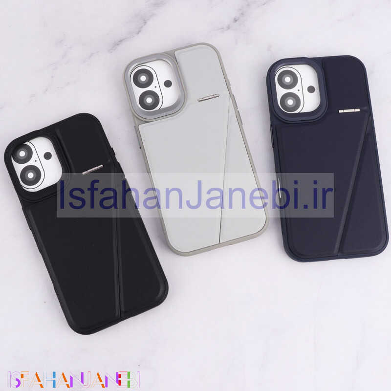 اصفهان جانبی-قاب چرم Classic آیفون iPhone 16 استندشو