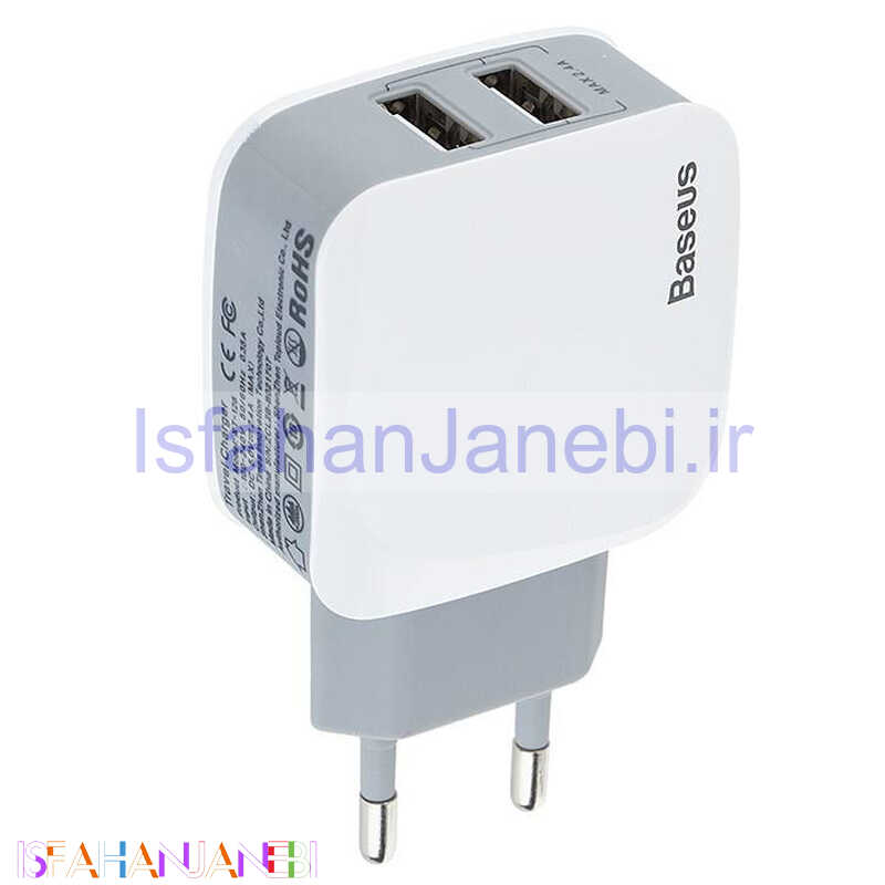 اصفهان جانبی-کلگی شارژ Baseus ZCL2B-B02 2.4A