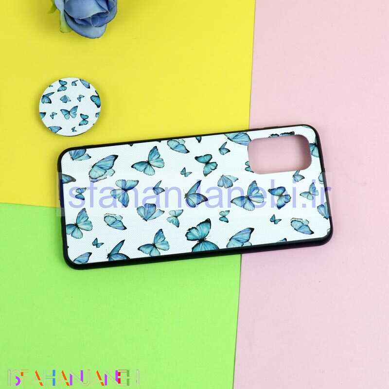 اصفهان جانبی-قاب فانتزی برجسته + پاپ سوکت طرح پروانه سامسونگ A32 سری D