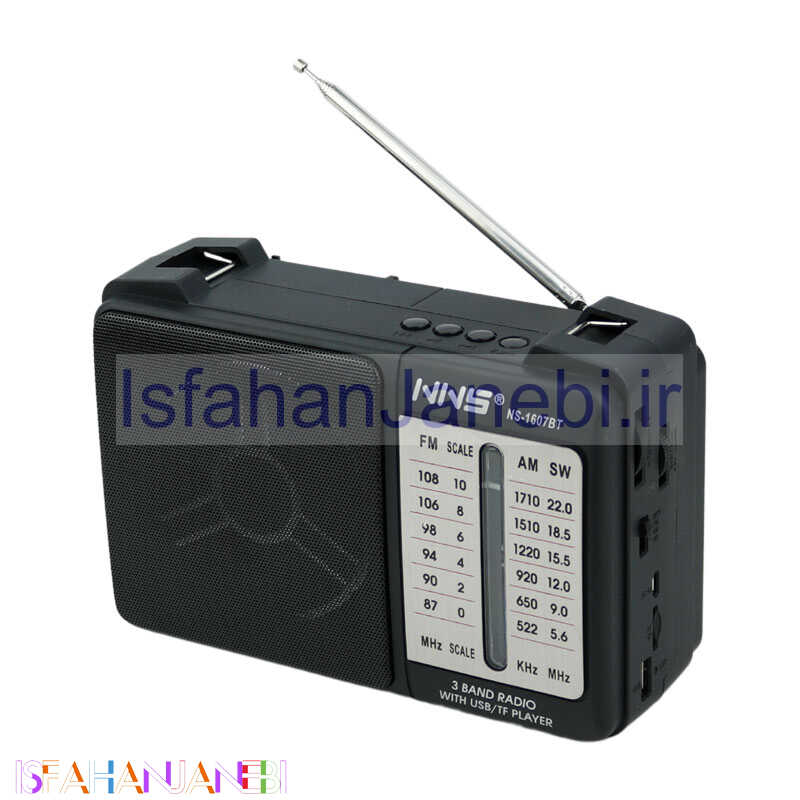 اصفهان جانبی-رادیو اسپیکر بلوتوثی رم و فلش خور NNS NS-1607BT