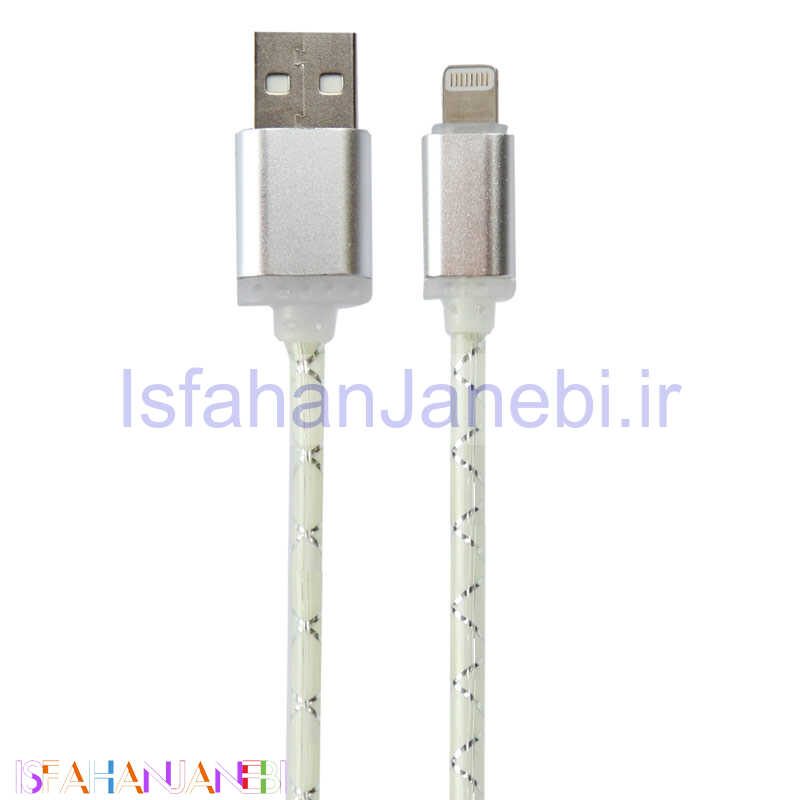 اصفهان جانبی-کابل آیفونی چراغ دار رنگی 1m