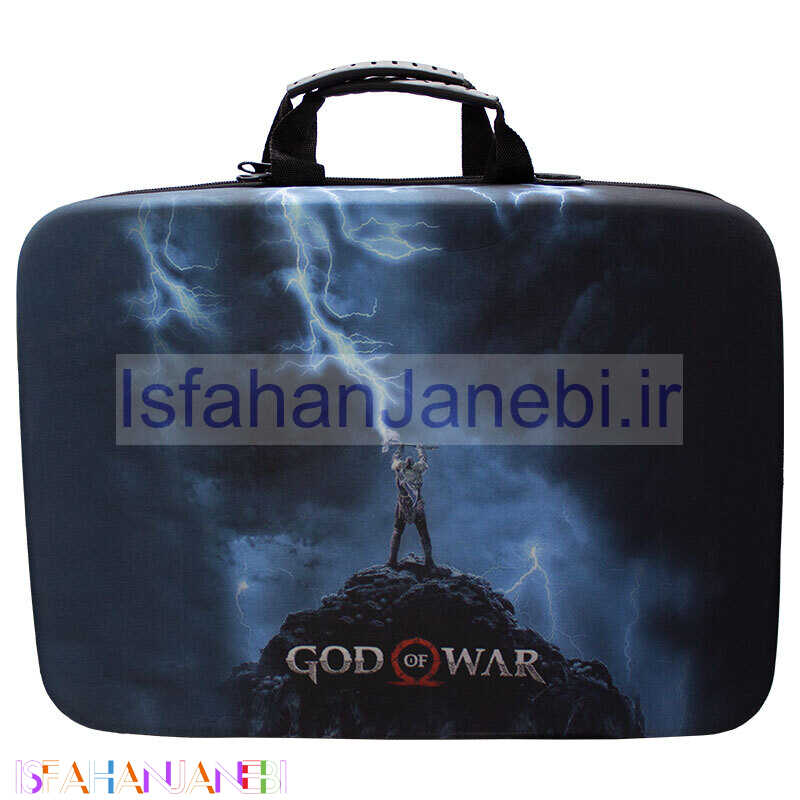 اصفهان جانبی-کیف کنسول بازی PS5 Slim طرح God of War کد 6