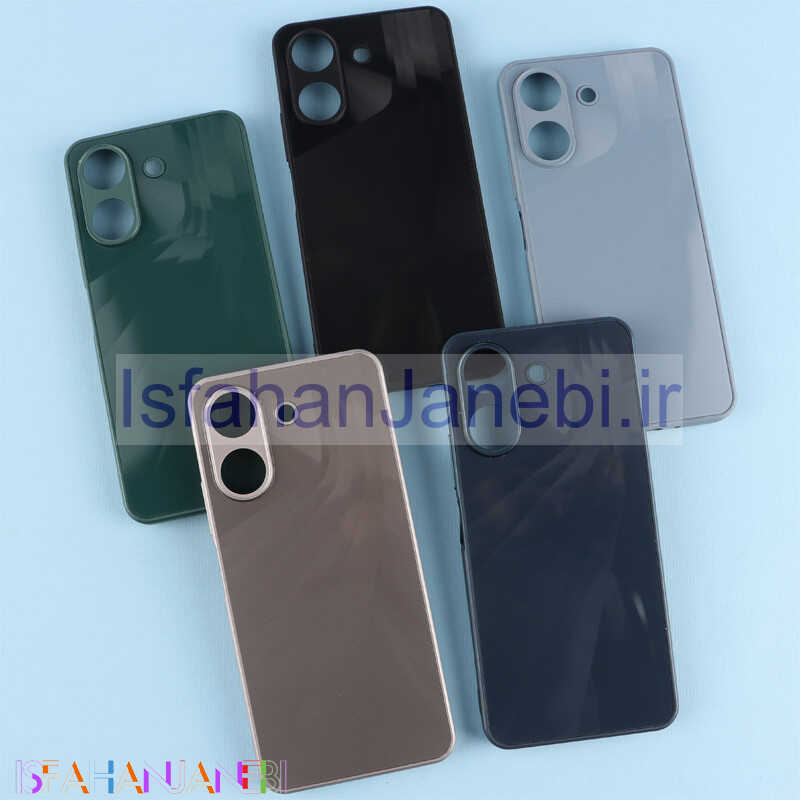 اصفهان جانبی-قاب PVD لیزری سه بعدی شیائومی Redmi 13C / Poco C65 محافظ لنزدار