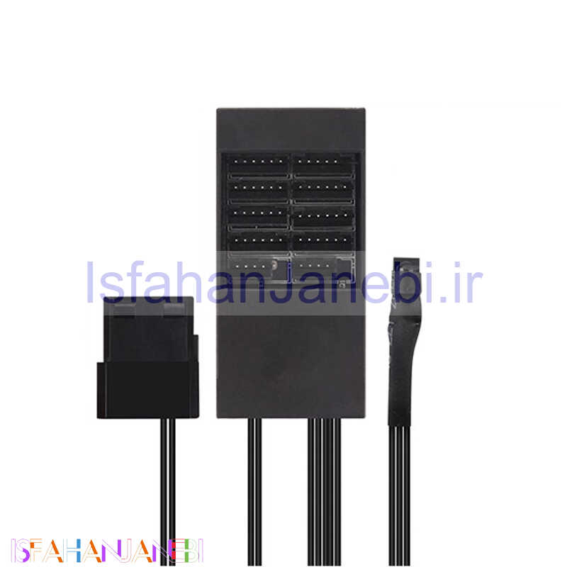 اصفهان جانبی-هاب فن MasterTech ARGB 9Port Fan