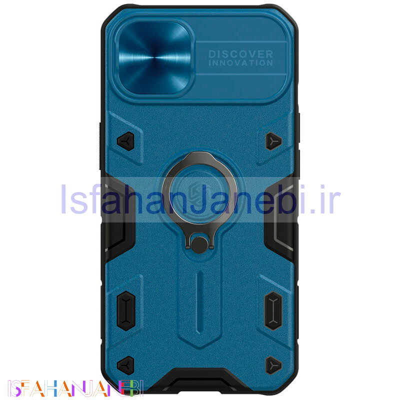 اصفهان جانبی-قاب اورجینال ضدضربه محافظ لنزدار هولدردار Camshield Armor نیلکین Apple iPhone 13