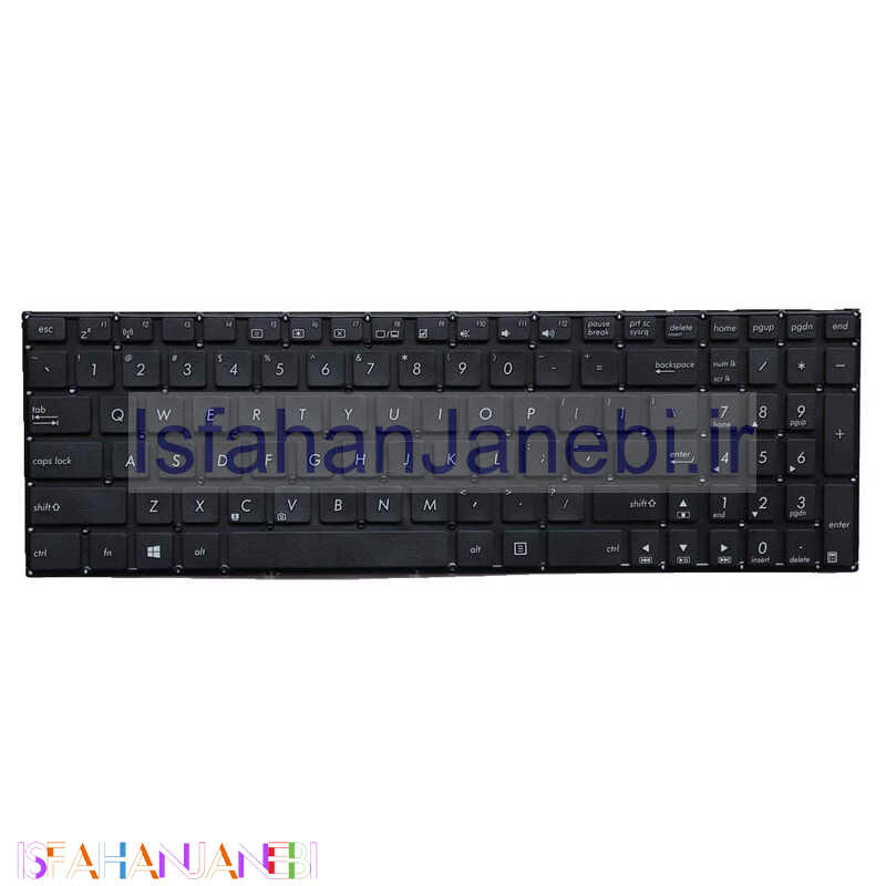 اصفهان جانبی-کیبورد لپ تاپ ایسوس Asus X555 بدون فریم مشکی