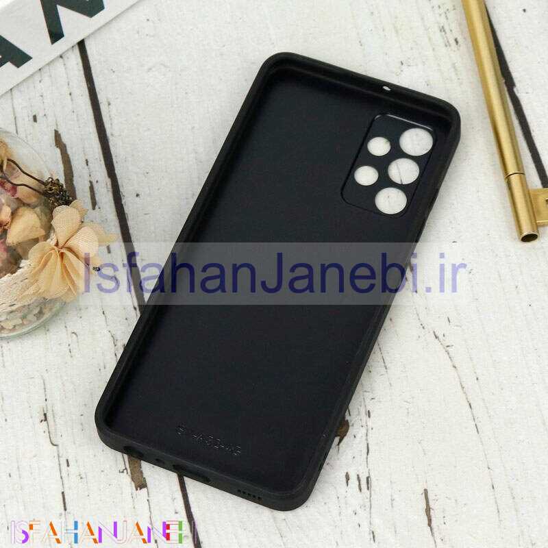 اصفهان جانبی-قاب محافظ لنزدار آینه ای + پاپ سوکت طرح LV مشکی Samsung Galaxy A32 4G