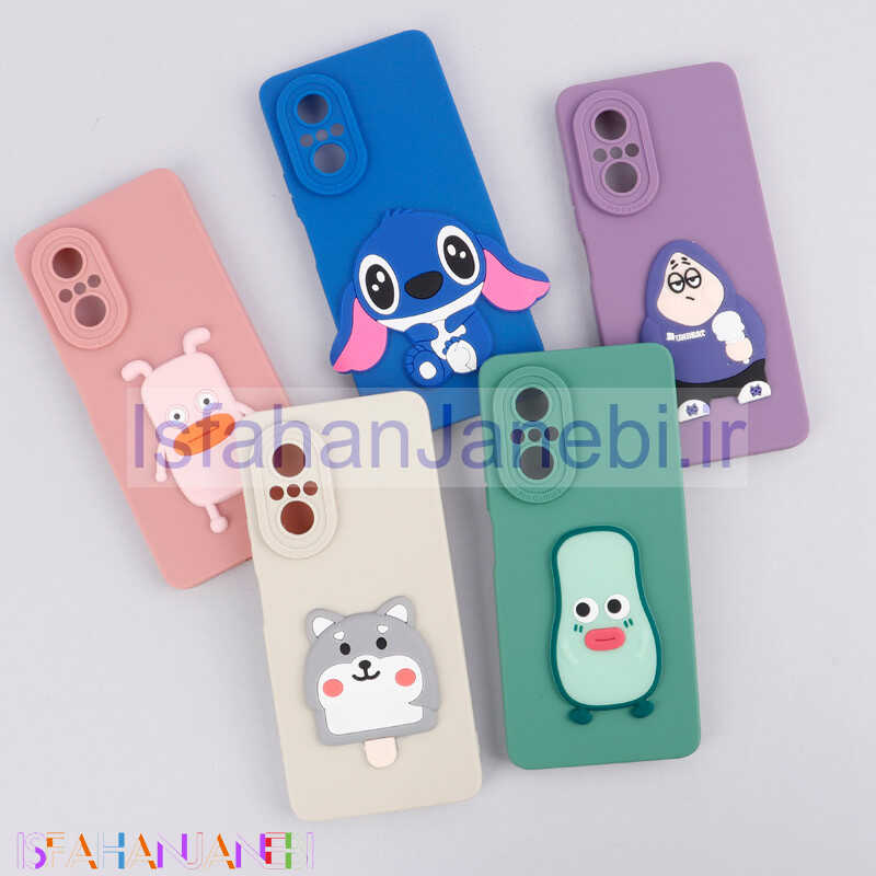 اصفهان جانبی-قاب سیلیکونی عروسکی برجسته محافظ لنزدار Huawei Nova 9 SE 4G / 9 SE 5G