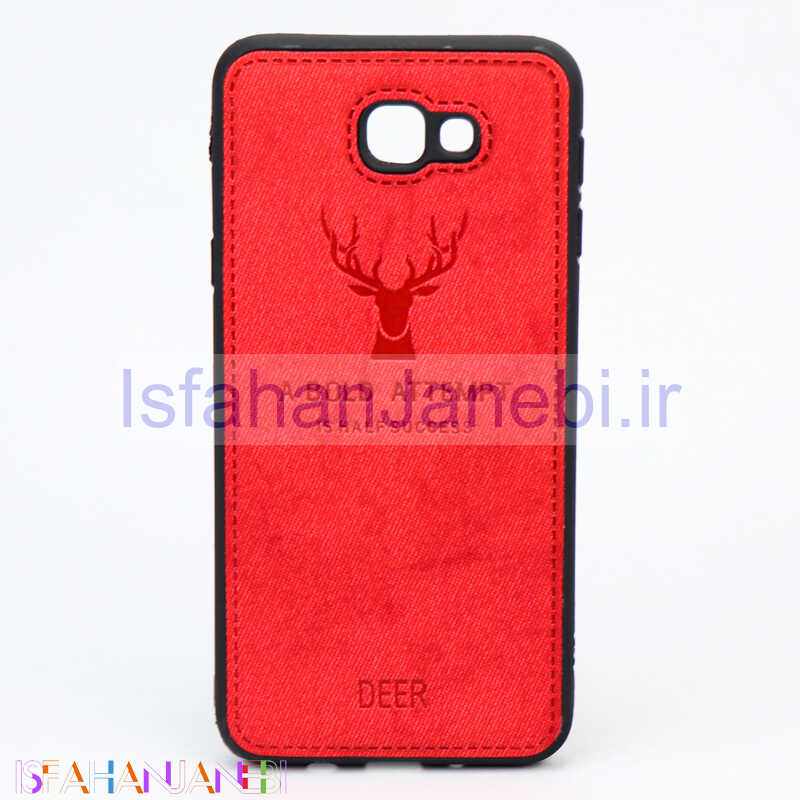 اصفهان جانبی-قاب چرمی طرح گوزن Samsung J5 Prime قرمز