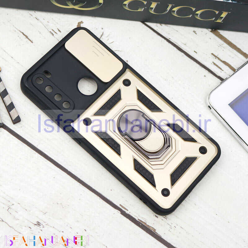 اصفهان جانبی-قاب ضد ضربه محافظ لنزدار کشویی هولدر دار بتمن Xiaomi Redmi Note 8