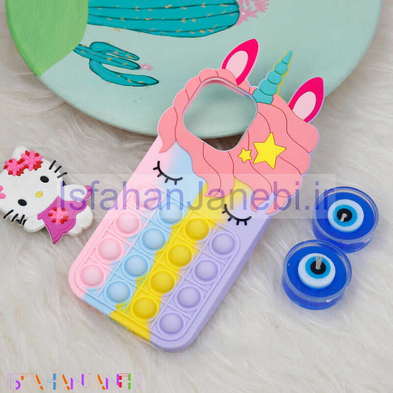 اصفهان جانبی-قاب اورجینال سیلیکونی یونیکورن پاپیتی iPhone 13 Pro Max