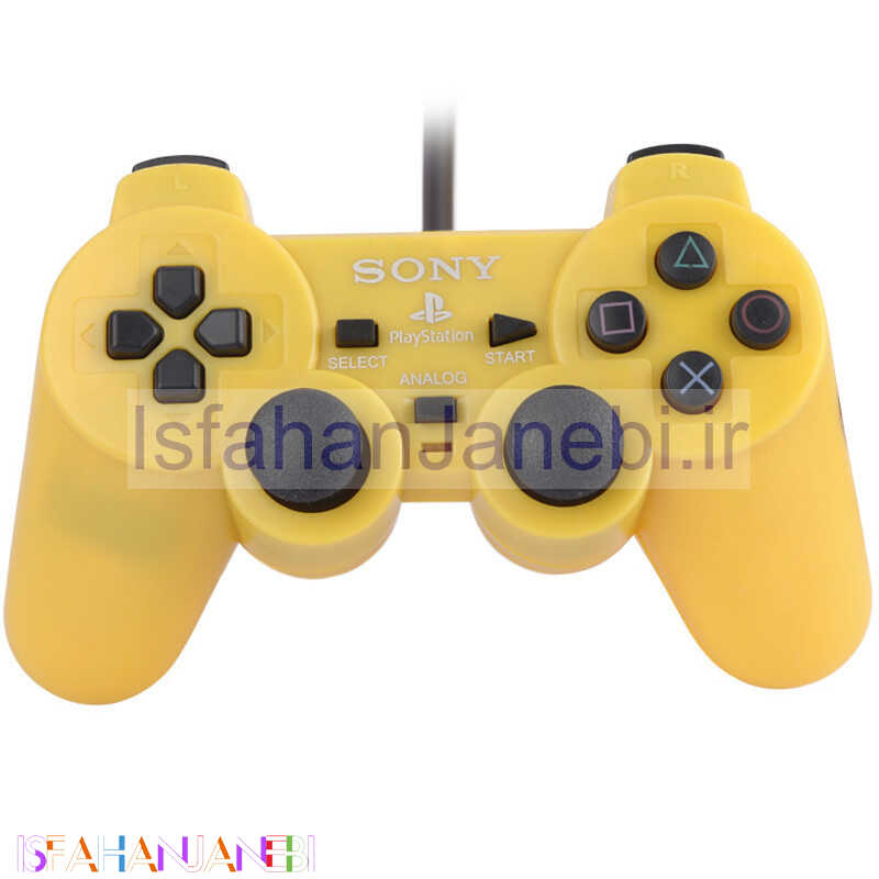 اصفهان جانبی-دسته بازی تک شوکدار Sony PS2 قیری زرد