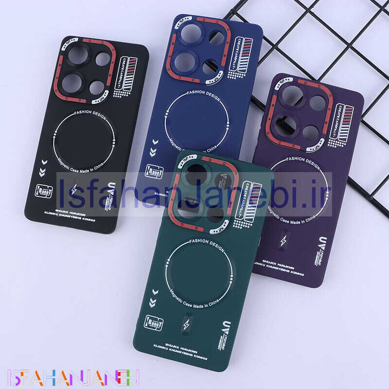 اصفهان جانبی-قاب ژله ای Dcokm شیائومی Redmi Note 13 Pro 4G طرح مگ سیف محافظ لنزدار