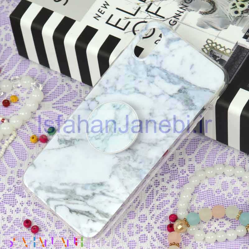 اصفهان جانبی-قاب سوپر IMD دور شفاف پاپ سوکت دار iPhone XS Max سنگی