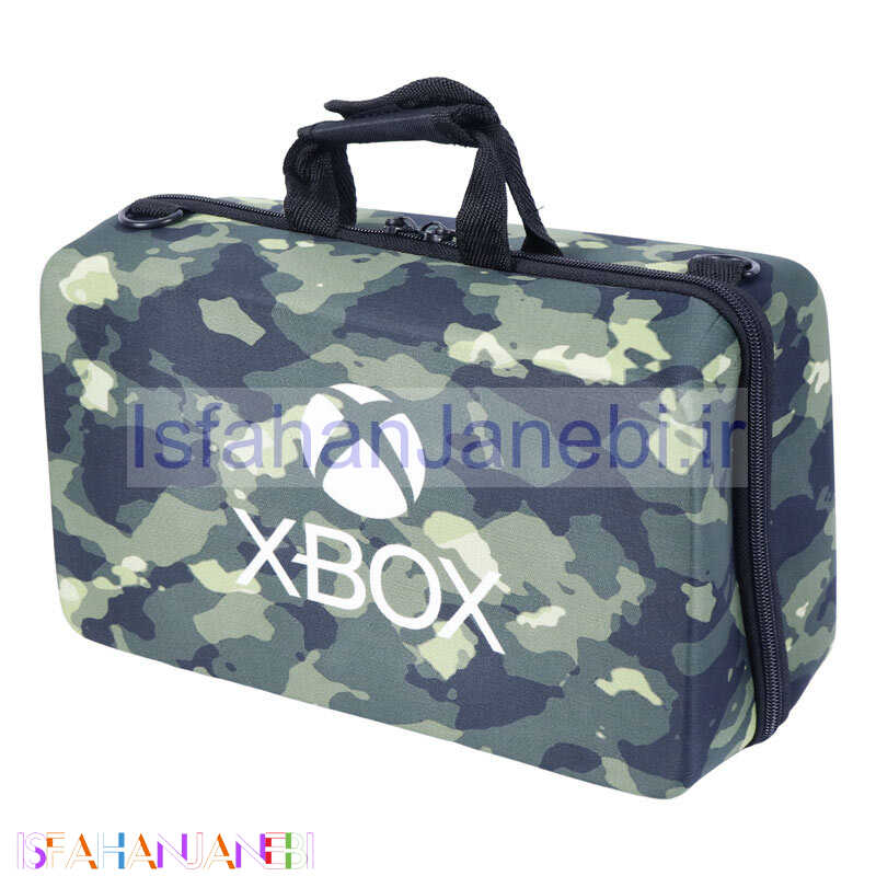 اصفهان جانبی-کیف کنسول بازی XBOX Series S طرح چریکی سبز مشکی