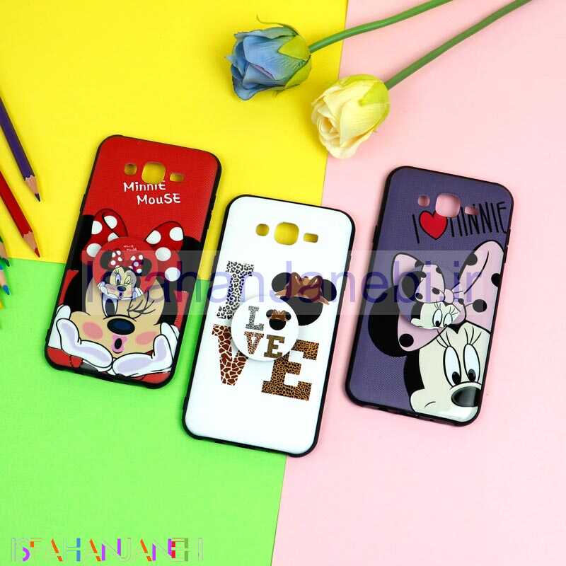 اصفهان جانبی-قاب فانتزی برجسته + پاپ سوکت طرح میکی موس سامسونگ J7 سری D