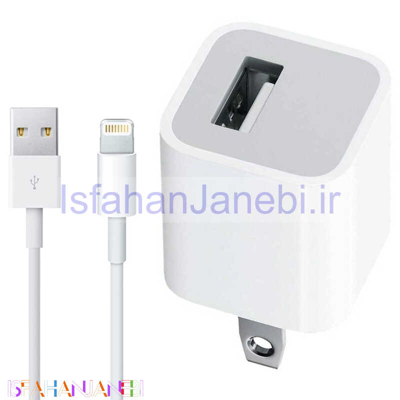 اصفهان جانبی-شارژر اصلی آیفونی iPhone XS Max + کابل لایتنینگ