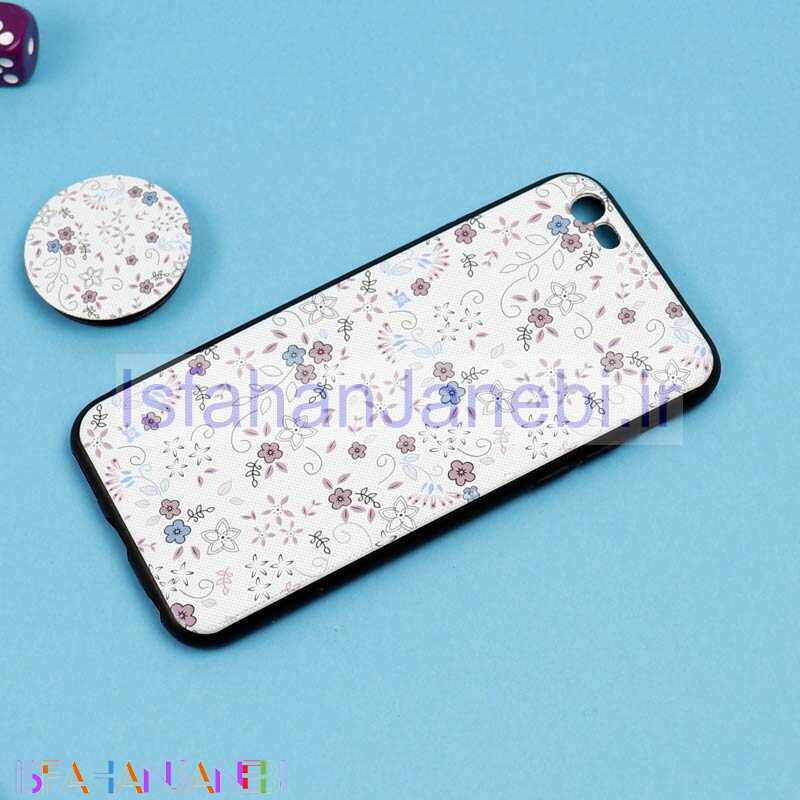 اصفهان جانبی-قاب فانتزی برجسته + پاپ سوکت طرح گل iPhone 6/6s سری D