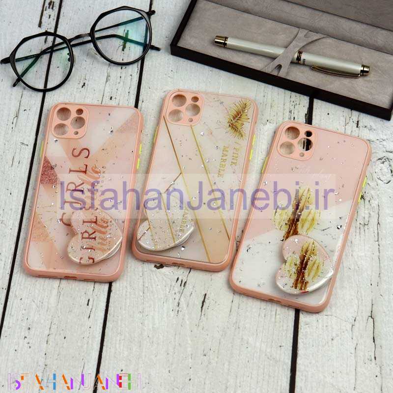 اصفهان جانبی-قاب محافظ لنزدار پاپ سوکت دار صورتی iPhone 11 Pro Max