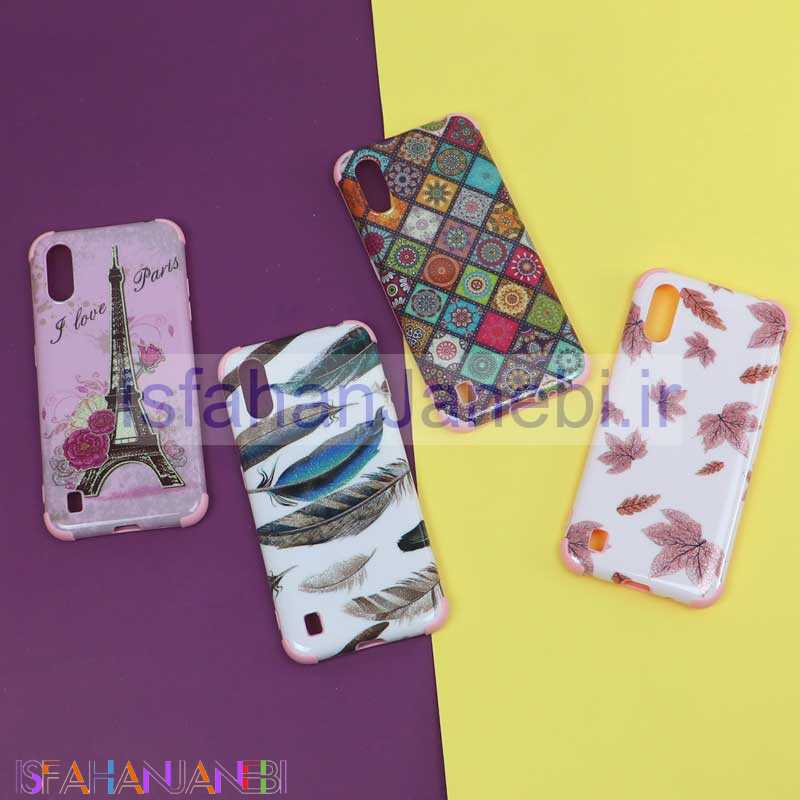 اصفهان جانبی-قاب فانتزی برجسته اکلیلی صورتی سامسونگ A01