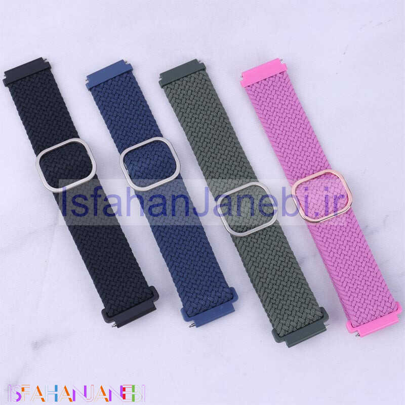 اصفهان جانبی-بند ساعت هوشمند SOLO کنفی رنگی 20mm