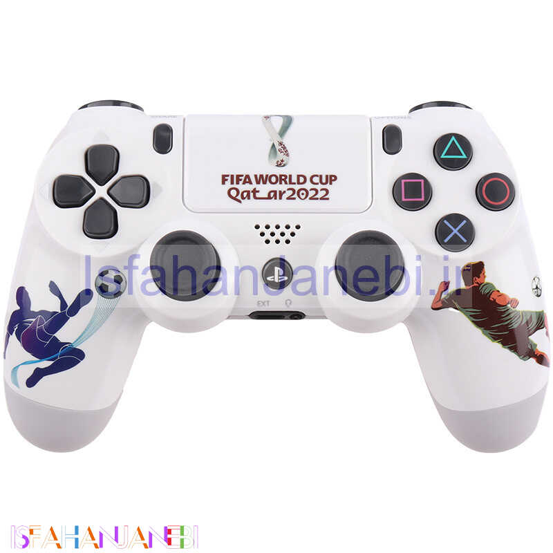 اصفهان جانبی-دسته بازی بی سیم SONY PlayStation 4 DualShock 4 High Copy طرح QATAR 2022