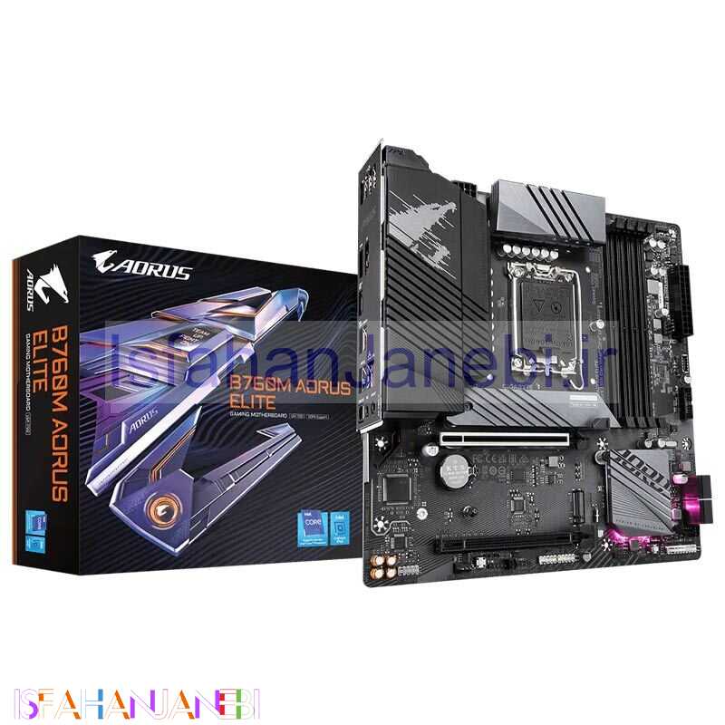 اصفهان جانبی-مادربرد گیگابایت B760M Aorus Elite rev. 1.x DDR5