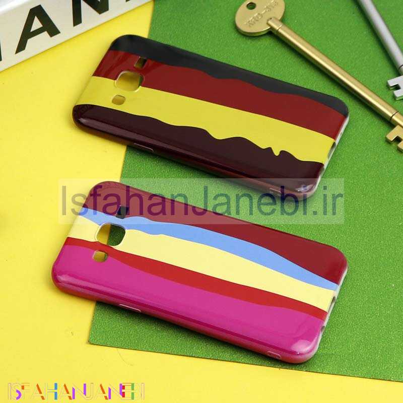 اصفهان جانبی-قاب سیلیکونی محافظ لنزدار طرح رنگین کمانی Samsung Galaxy J5