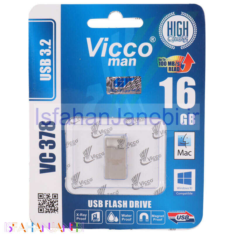 اصفهان جانبی-فلش 16 گیگ ویکومن Vicco Man VC378 USB3.2