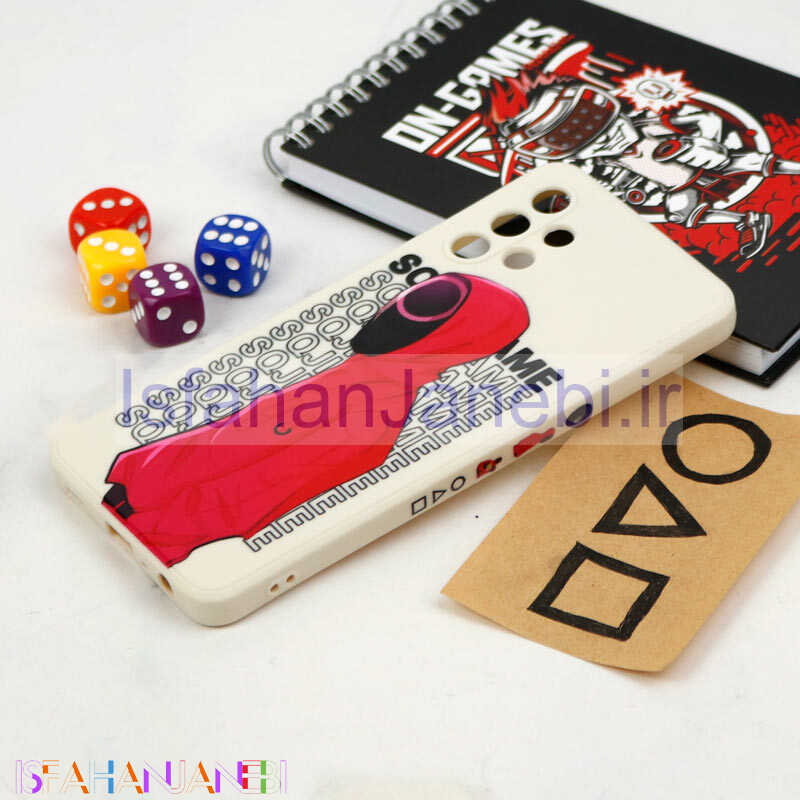 اصفهان جانبی-قاب سیلیکونی محافظ لنزدار طرح اسکویید گیم Samsung Galaxy A32 4G کد 5