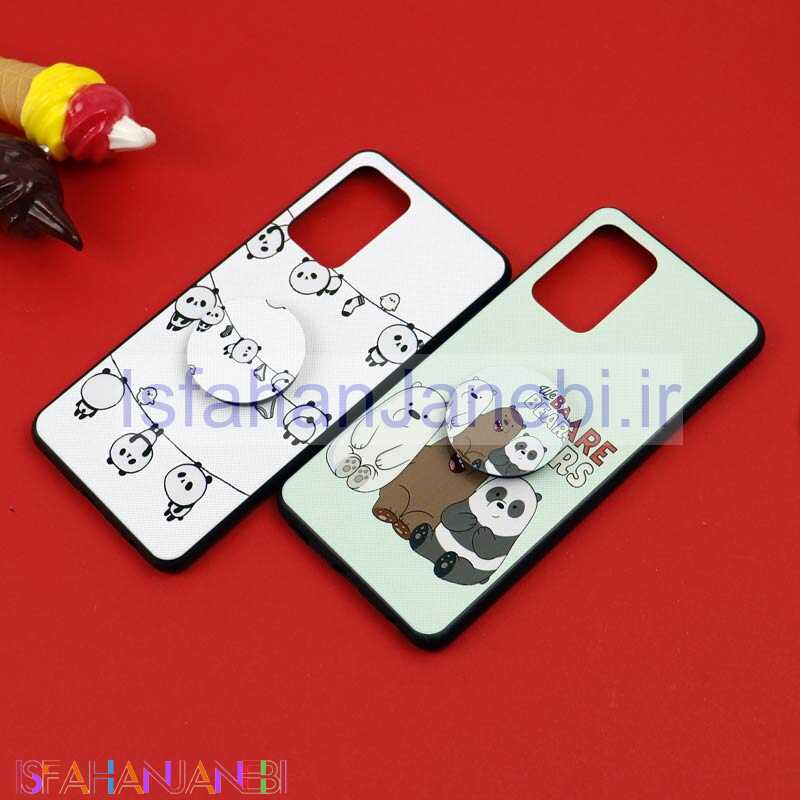 اصفهان جانبی-قاب فانتزی برجسته + پاپ سوکت طرح پاندا سامسونگ A52 سری D