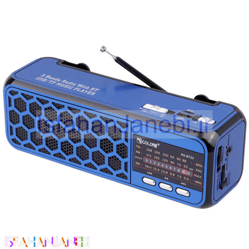 اصفهان جانبی-رادیو اسپیکر بلوتوثی رم و فلش خور Golon RX-BT23
